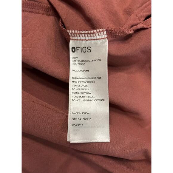 NWT Figs Casma Three-Pocket Scrub Top MAUVE XXL - Picture 5 of 5